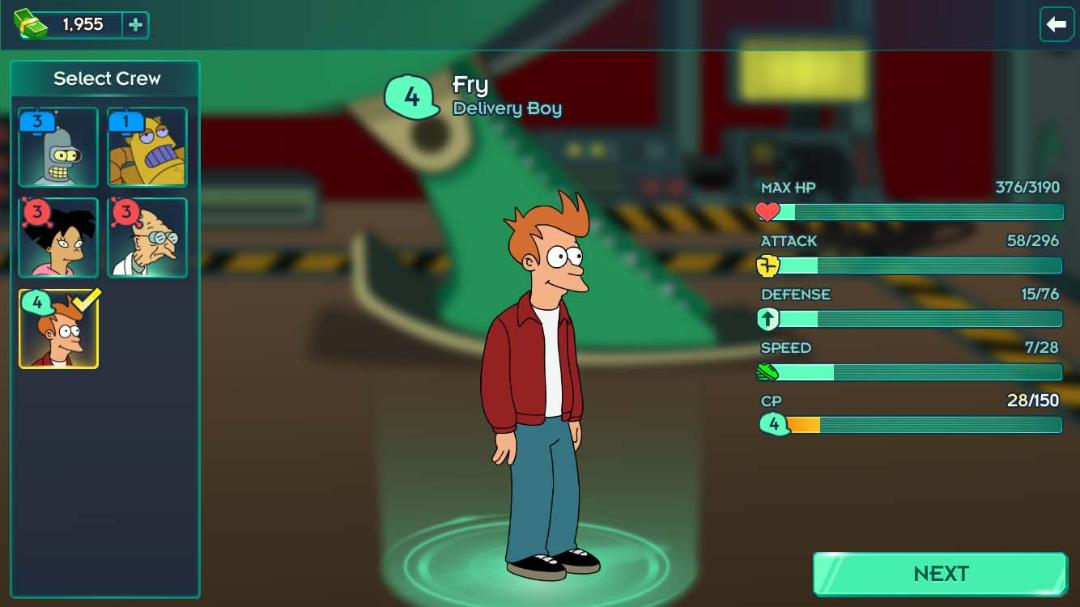 شخصیت Fry در بازی Futurama: Worlds of Tomorrow
