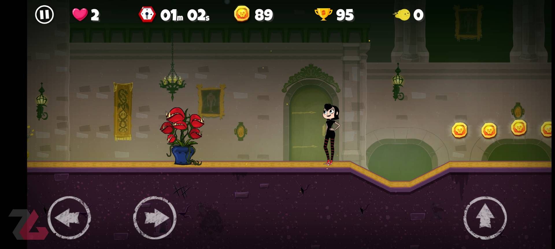 گیم پلی بازی منوی انتخاب شخصیت در بازی Hotel Transylvania Adventures