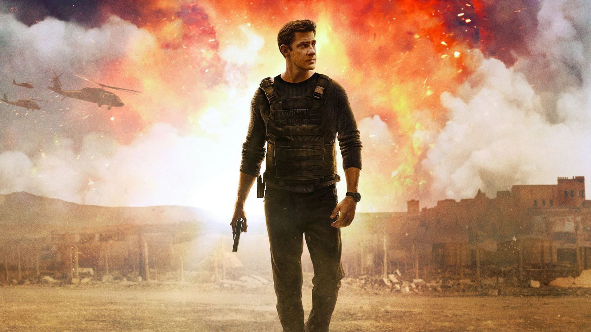 جان کرازینسکی در نقش جک رایان در پوستر فصل اول سریال Tom Clancy’s Jack Ryan