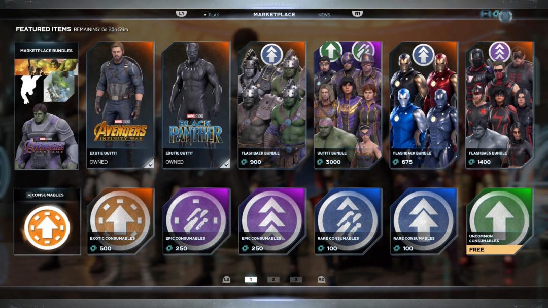 آیتم‌های پولی جدید بازی Marvel's Avengers
