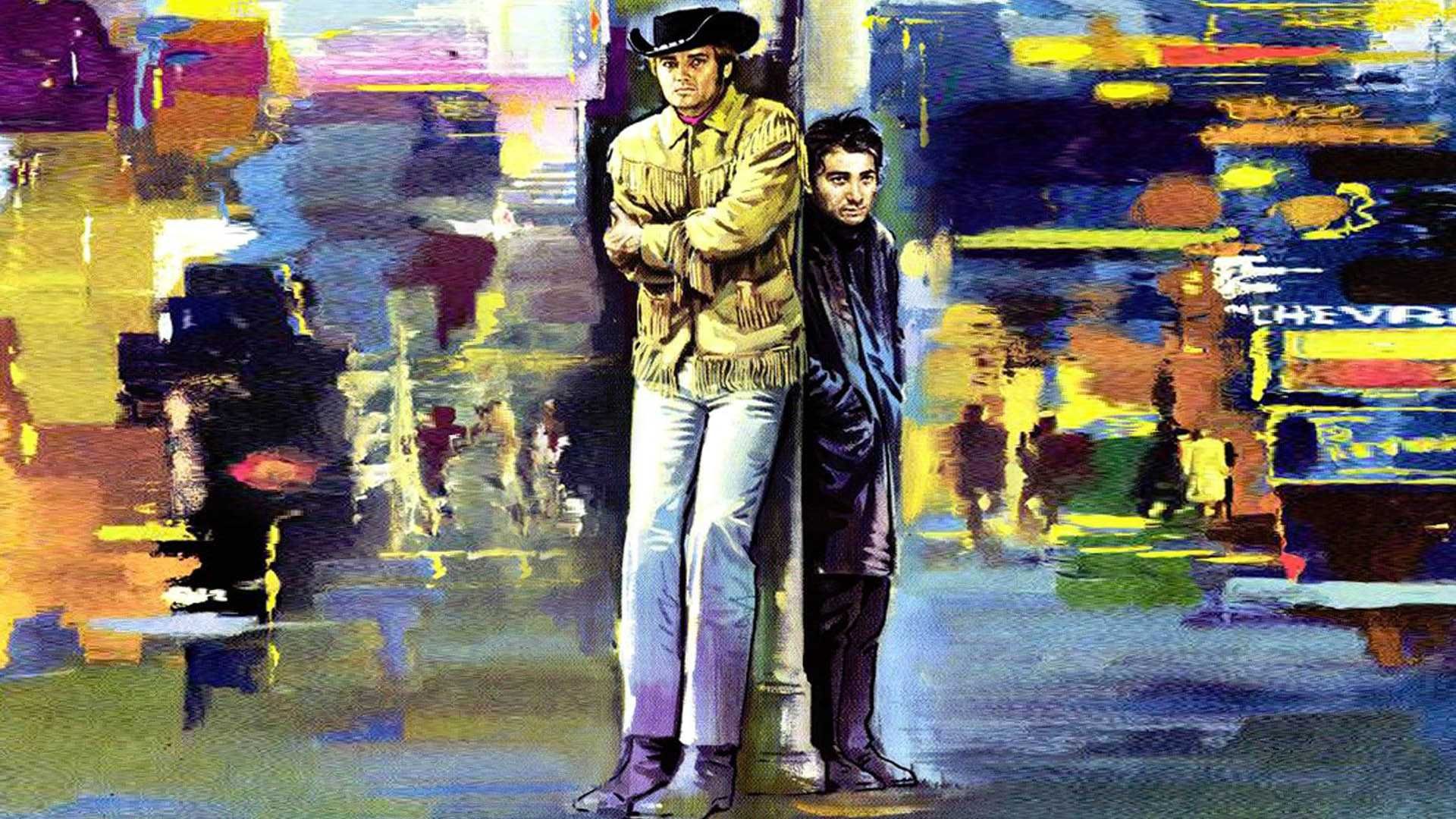 کاور رنگارنگ فیلم Midnight Cowboy با حضور داستین هافمن و جان وویت
