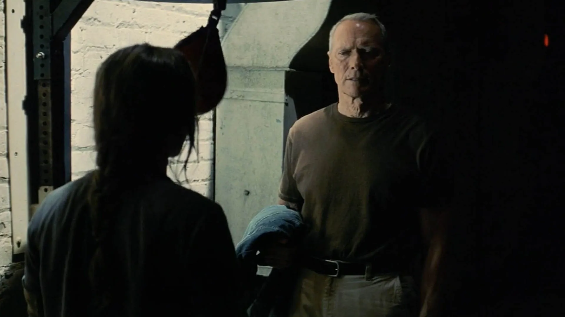کلینت ایستوود و هیلاری سوانک در فیلم Million Dollar Baby