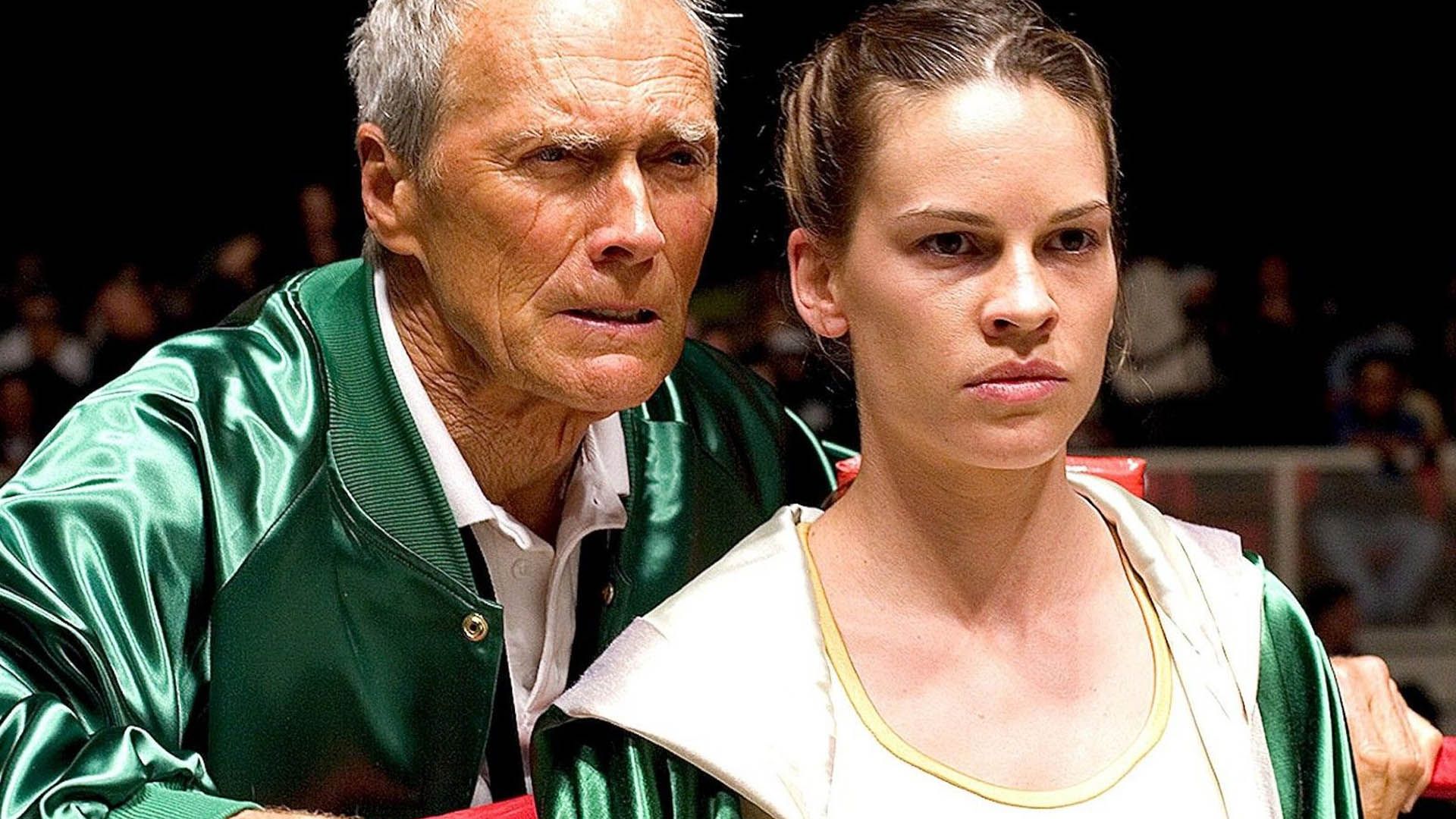 کلینت ایستوود و هیلاری سوانک در فیلم Million Dollar Baby