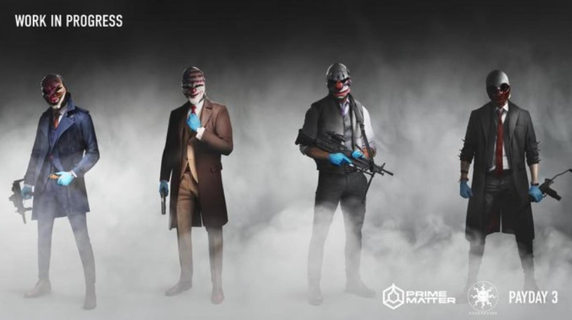 تصویری هنری از بازی payday3