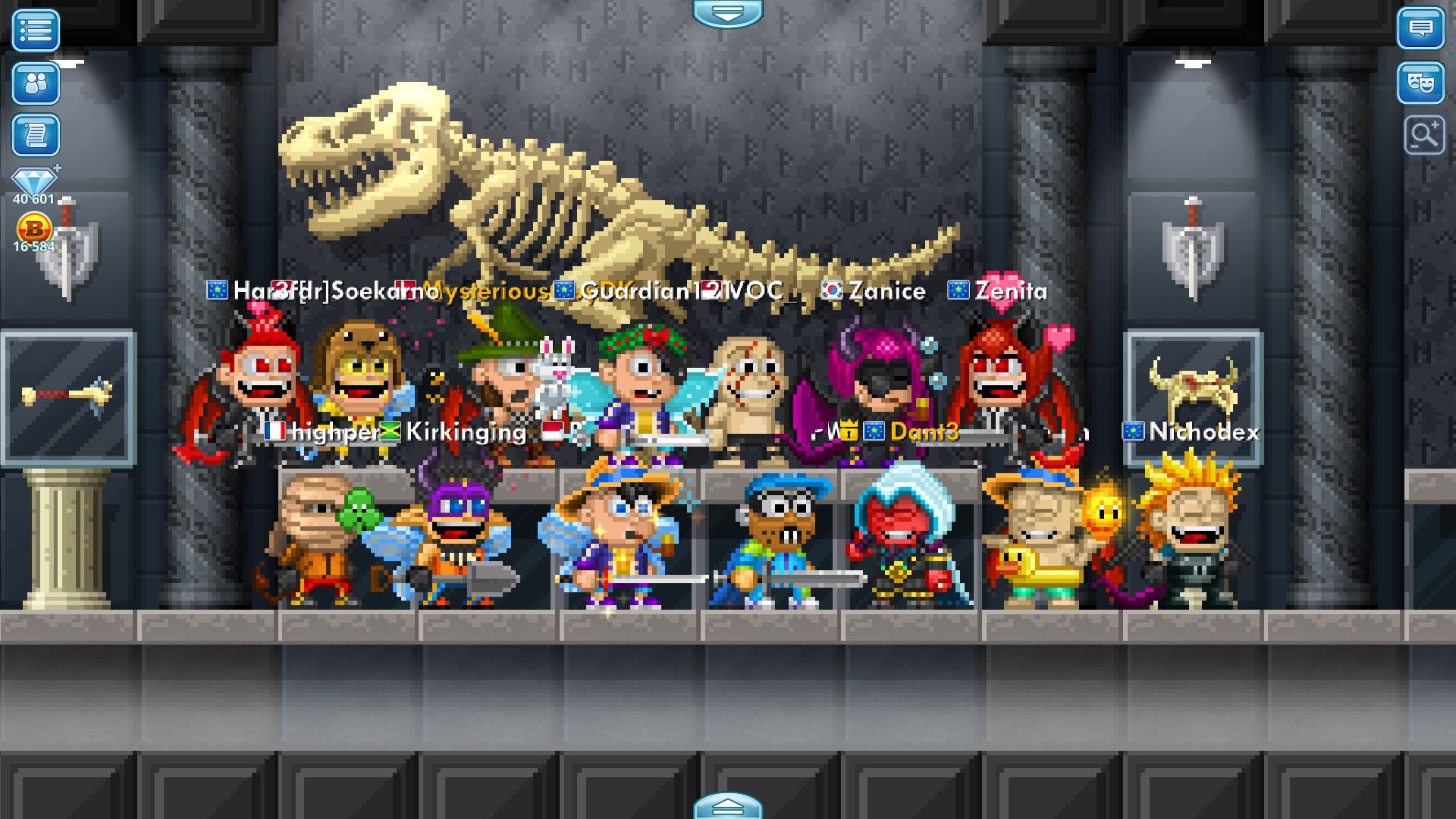 بازی اندروید Pixel Worlds: MMO Sandbox