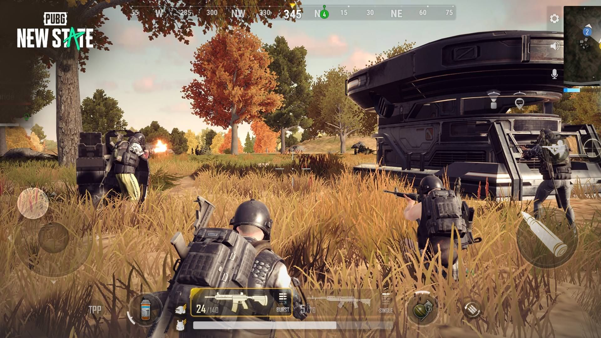 گیم‌پلی بازی PUBG: New State