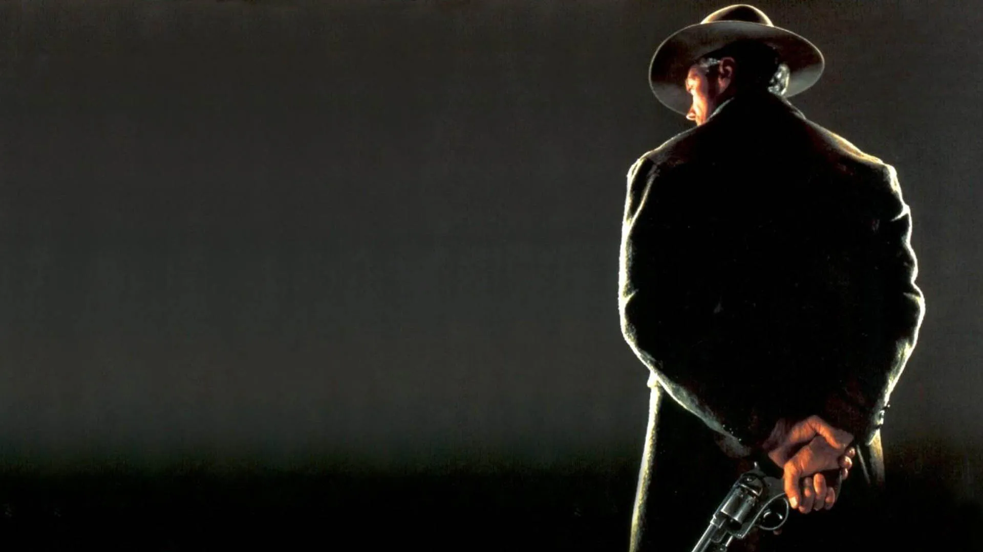 تصویری از پشت سر کلینت ایستوود در فیلم Unforgiven