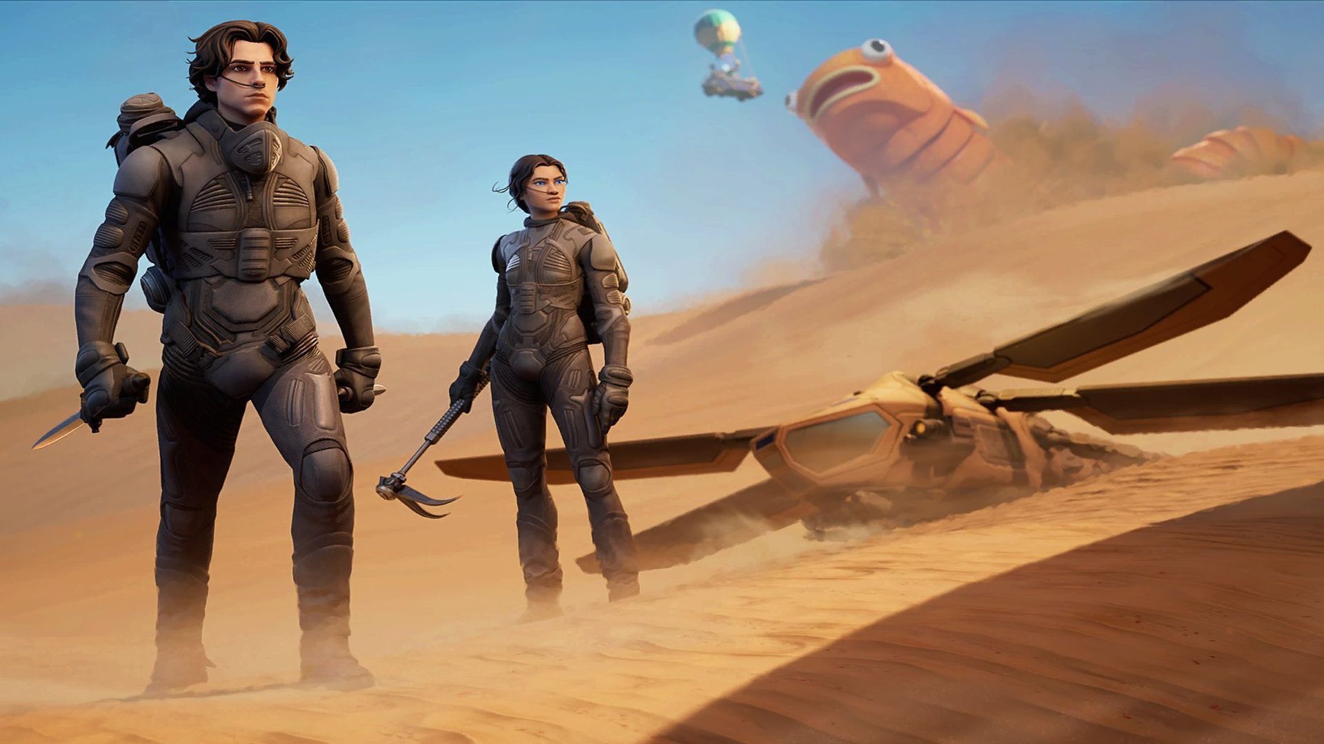 کرا اور فورتنایت با فیلم Dune