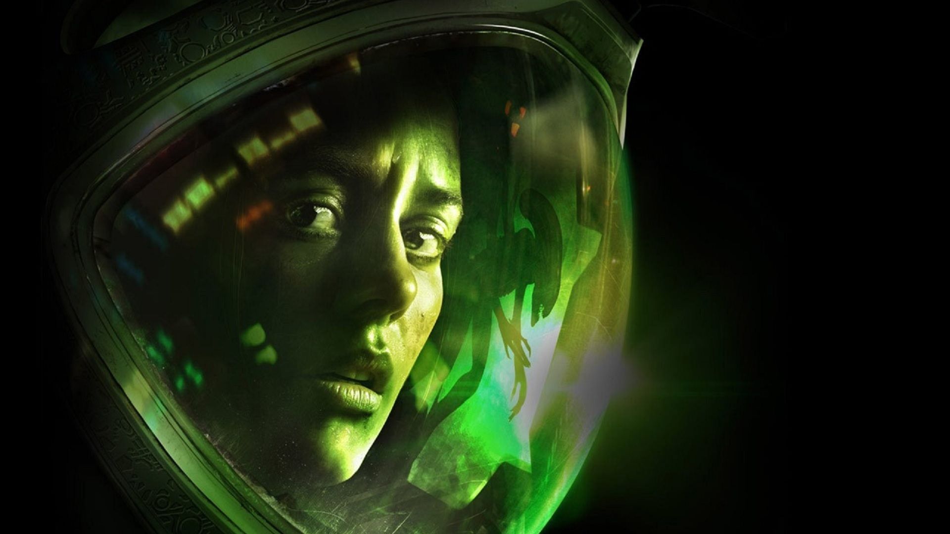 آماندا ریپلی با چهره نگران در بازی Alien: Isolation