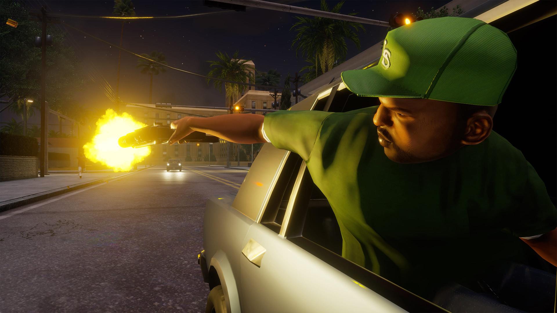 شلیک حین رانندگی در ریمستر Grand Theft Auto: The Trilogy 