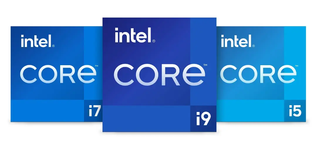 لوگوی پردازنده های Core i9 Core i7 و Core i5 از اینتل