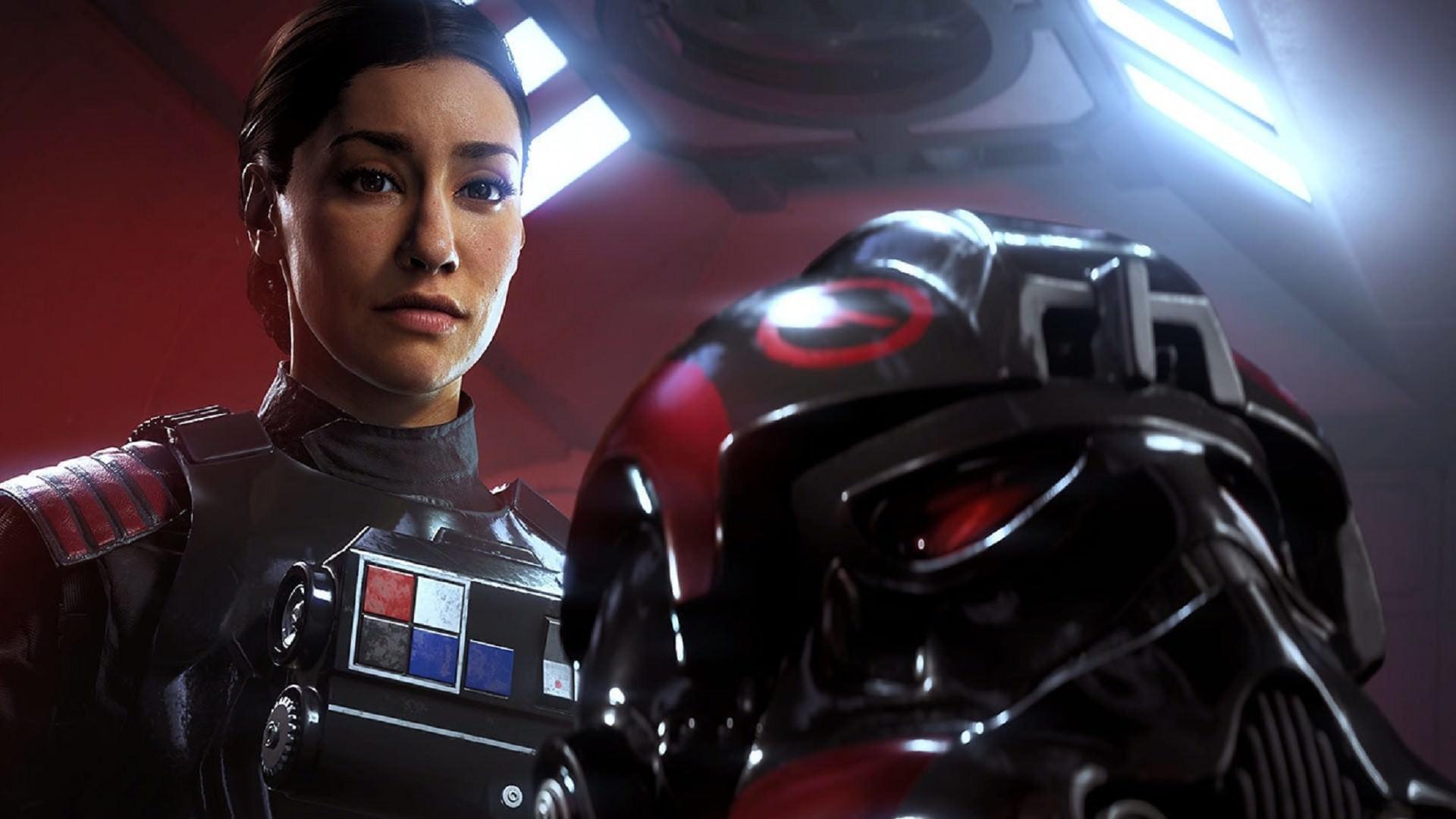 جانینا گاونکار در نقش کاراکتری در بازی Star Wars Battlefront 2