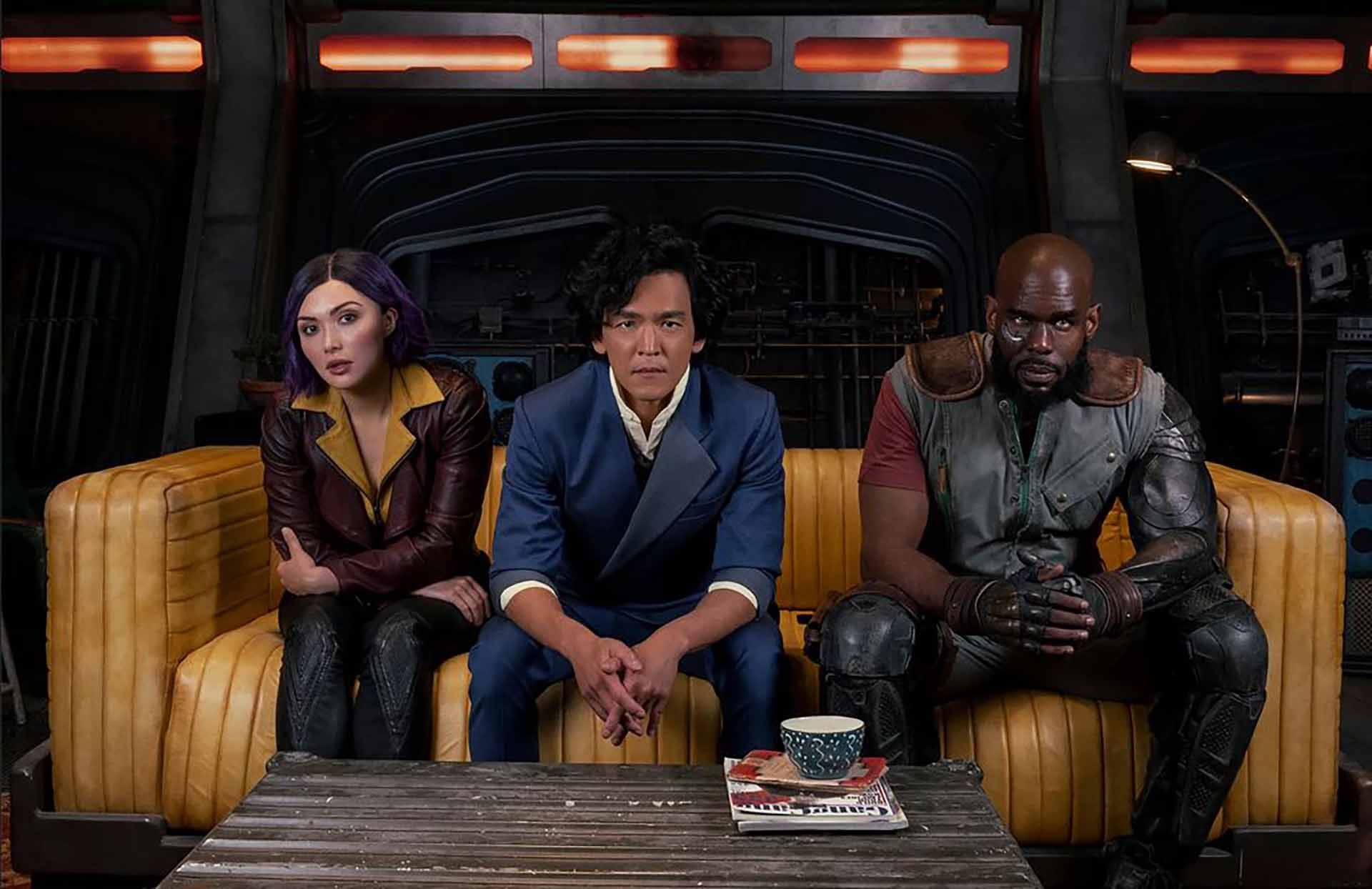 کاراکترهای اصلی بی‌باپ گاوچران در یک قاب