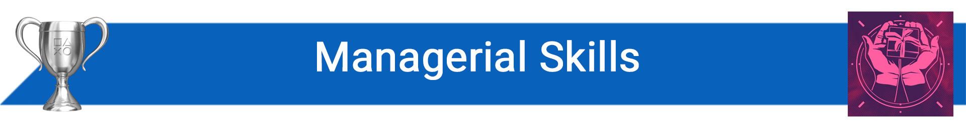 تروفی Managerial Skills