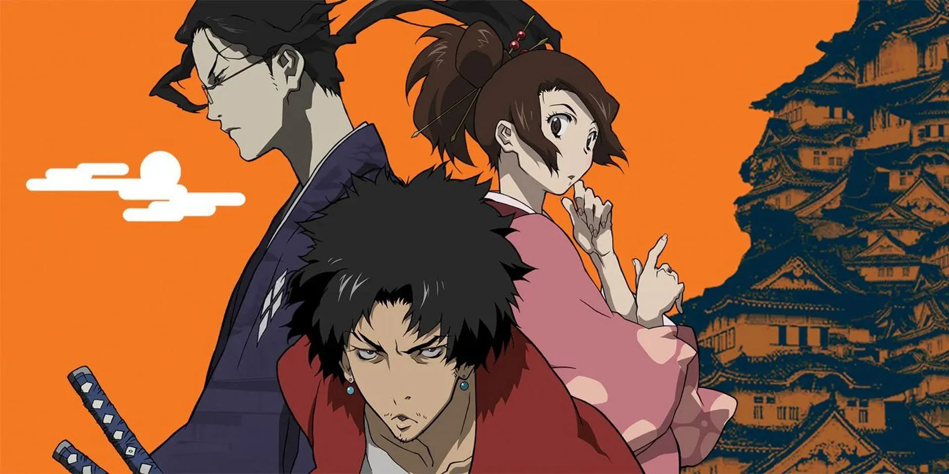 سه قهرمان انیمه سامورایی چاملو _ Samurai Champloo