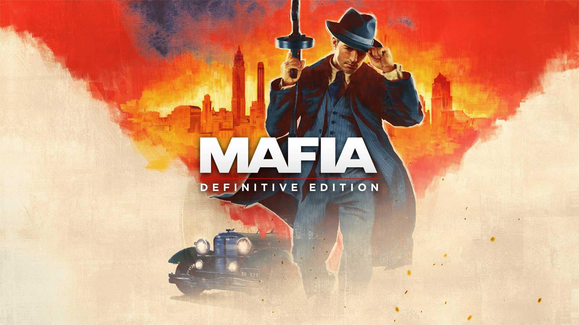 بازی MAFIA: DEFINITIVE EDITION (ریمیک مافیا) و مرد تفنگدار با کلاه و ماشین قدیمی