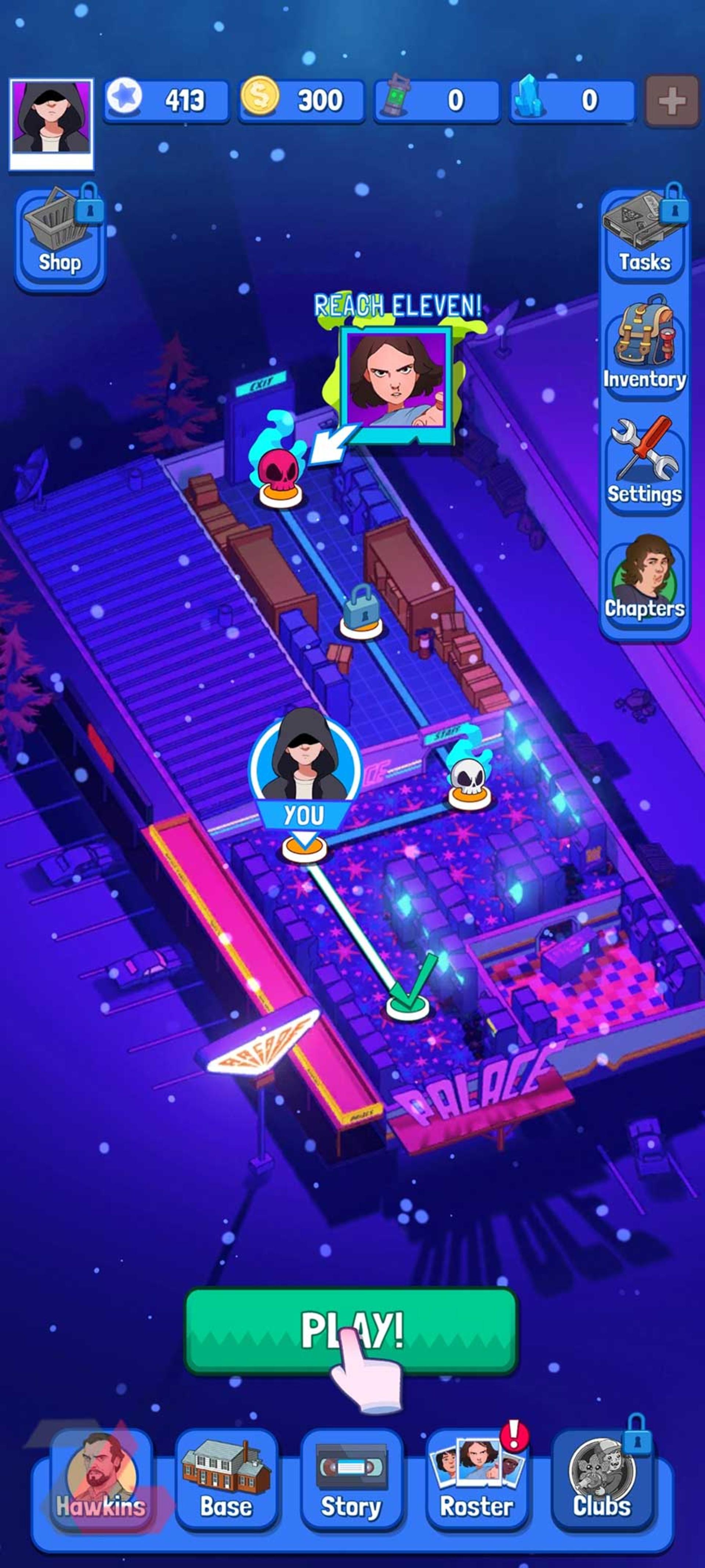 اولین مرحله بازی Stranger Things: Puzzle Tales