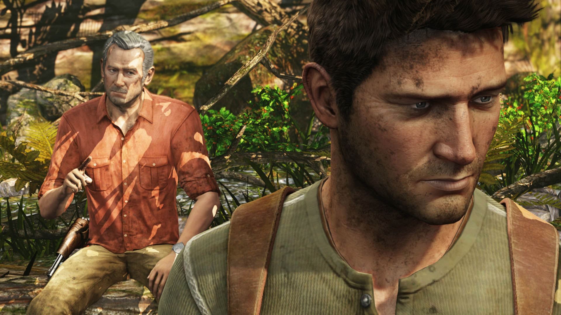 نیتن دریک و سالی در بازی Uncharted 3: Drake's Fortune