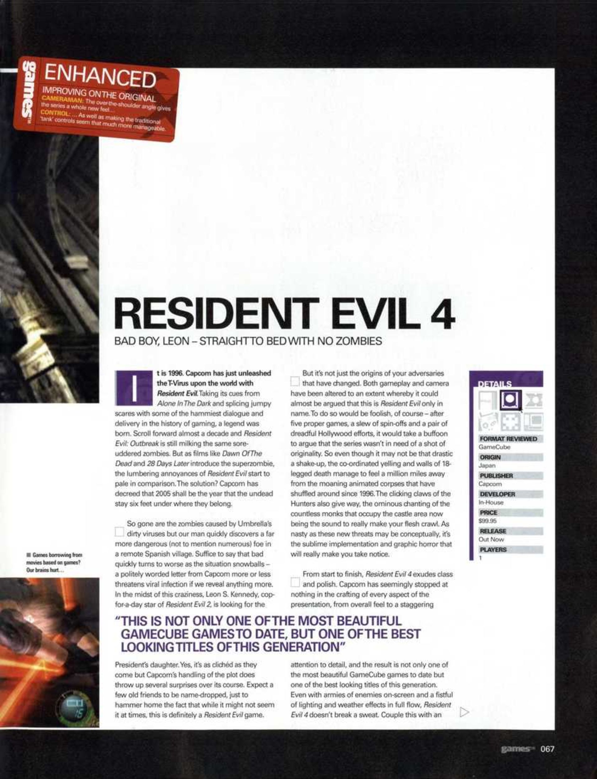 بازی Resident Evil 4 در مجلات