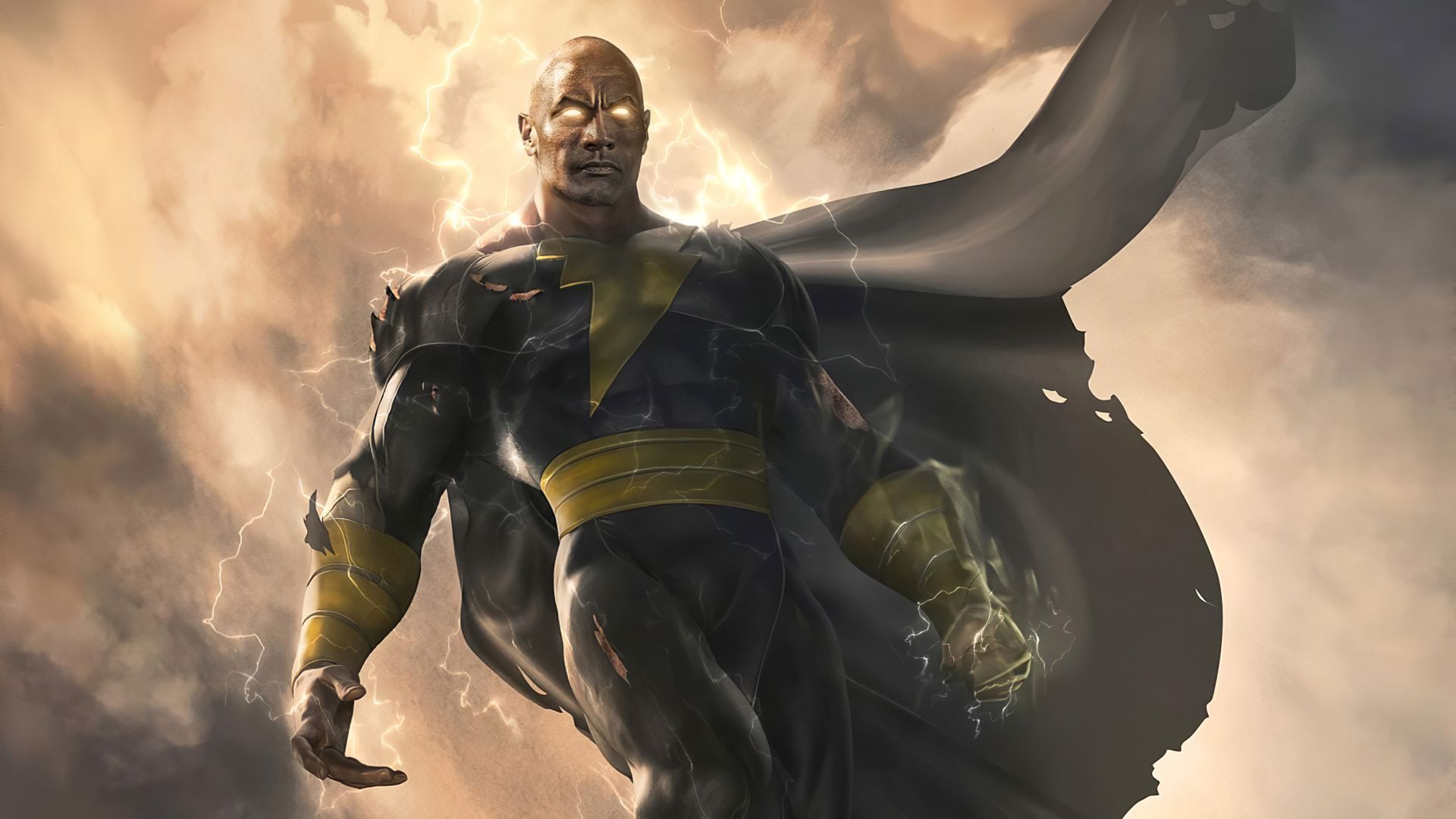 دواین جانسون در نقش بلک ادم در پوستر کانسپت آرت فیلم Black Adam