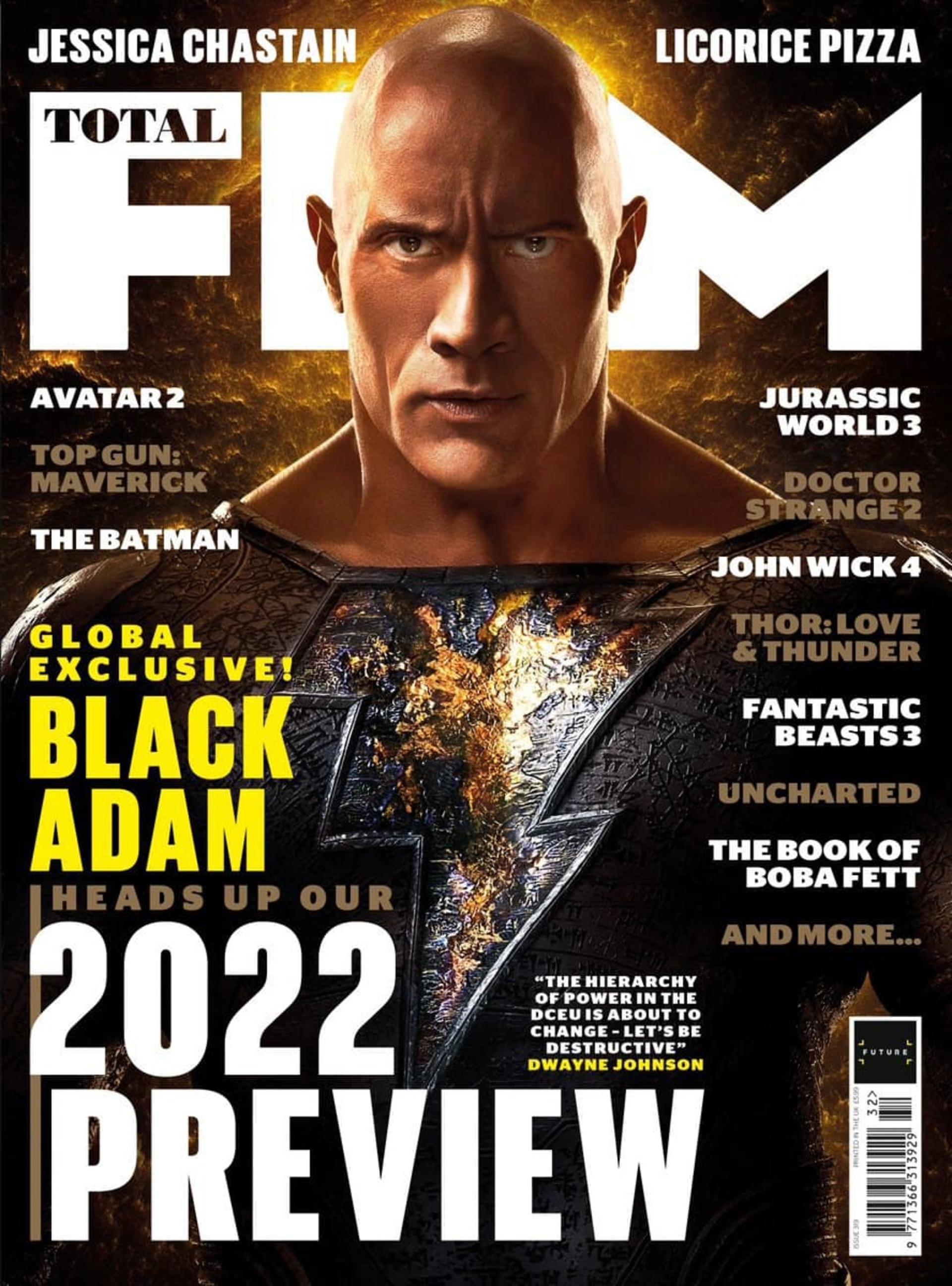 کاور شماره دوم توتال فیلم برای فیلم Black Adam