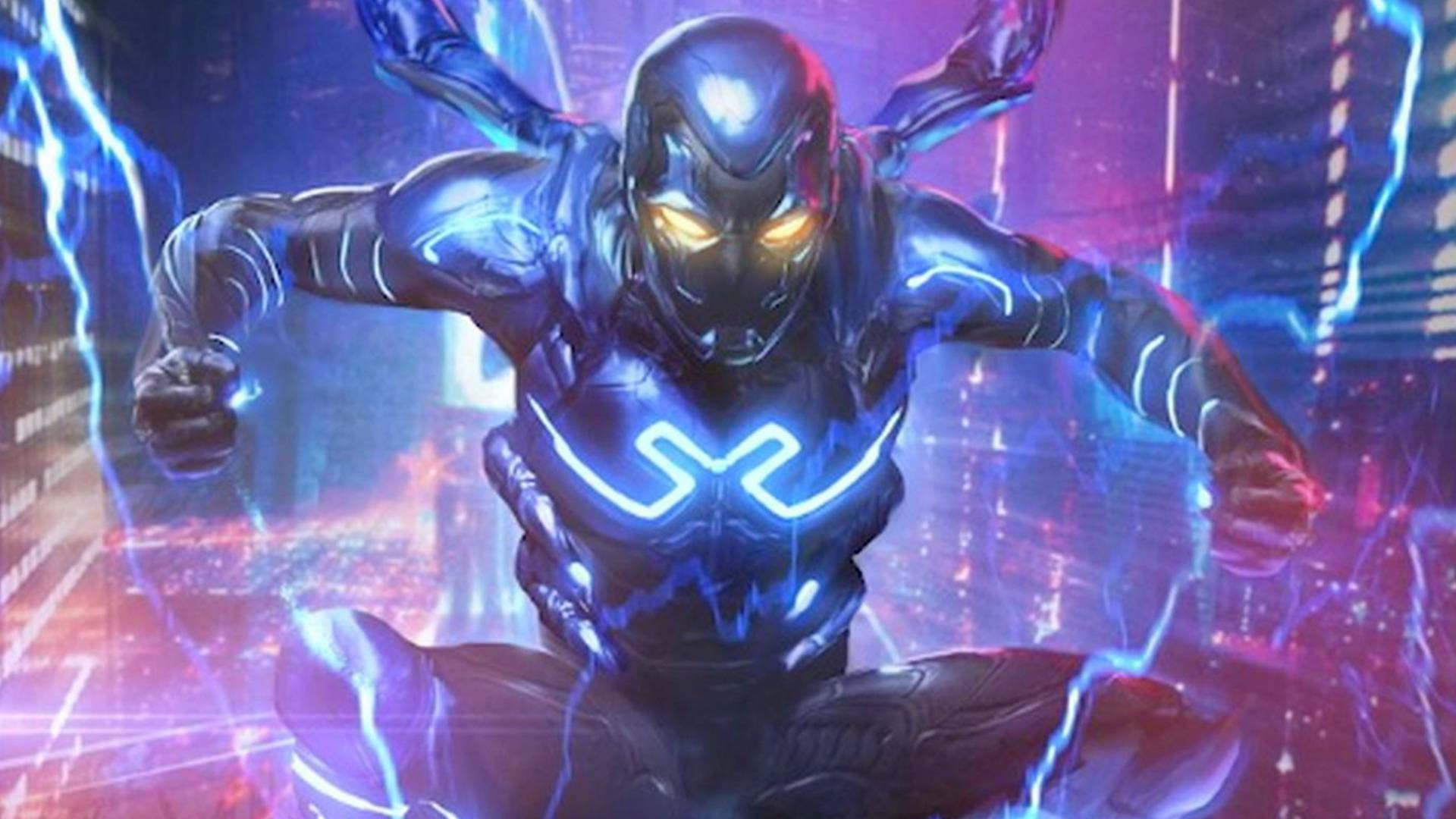پوستر کانسپت آرت لباس بلو بیتل در فیلم Blue Beetle