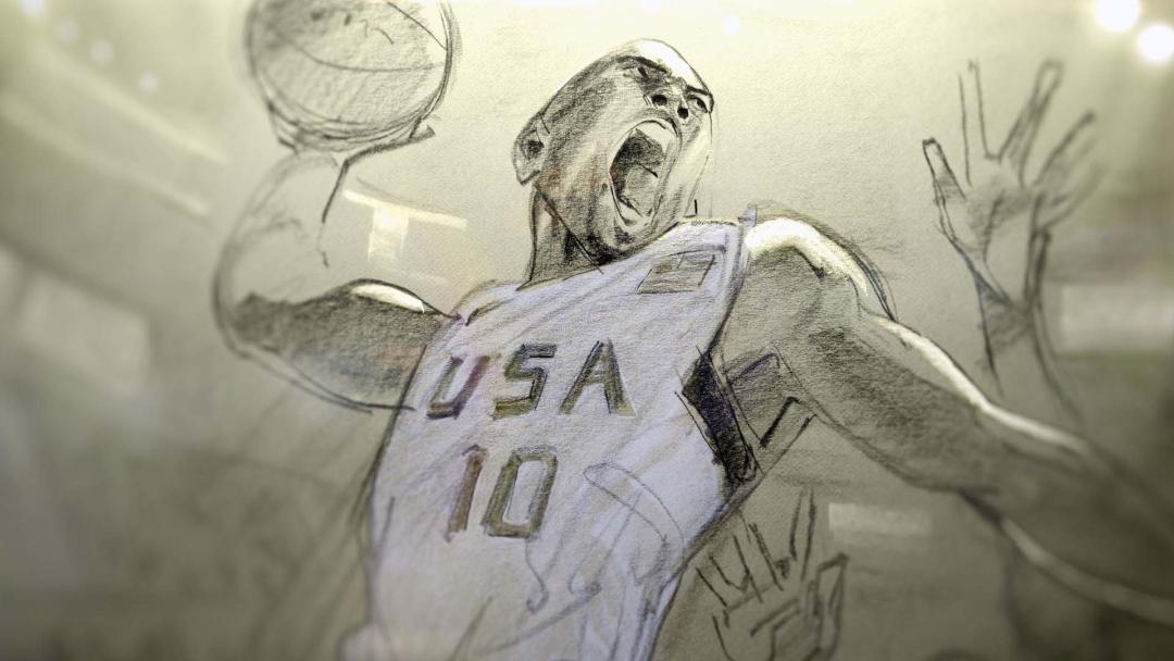 کوبی برایانت در انیمیشن کوتاه Dear Basketball فریاد می‌زند