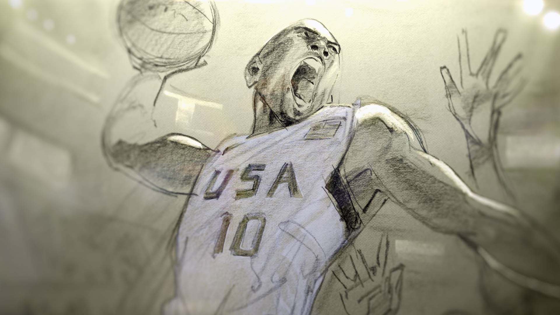 کوبی برایانت در انیمیشن کوتاه Dear Basketball فریاد می‌زند