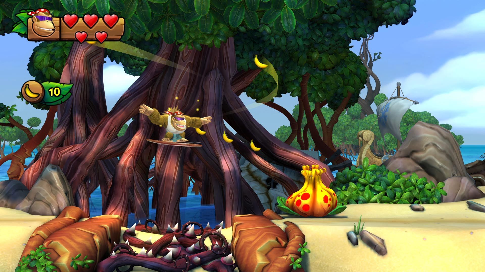 محیط دنیای Donkey Kong Country: Tropical Freeze