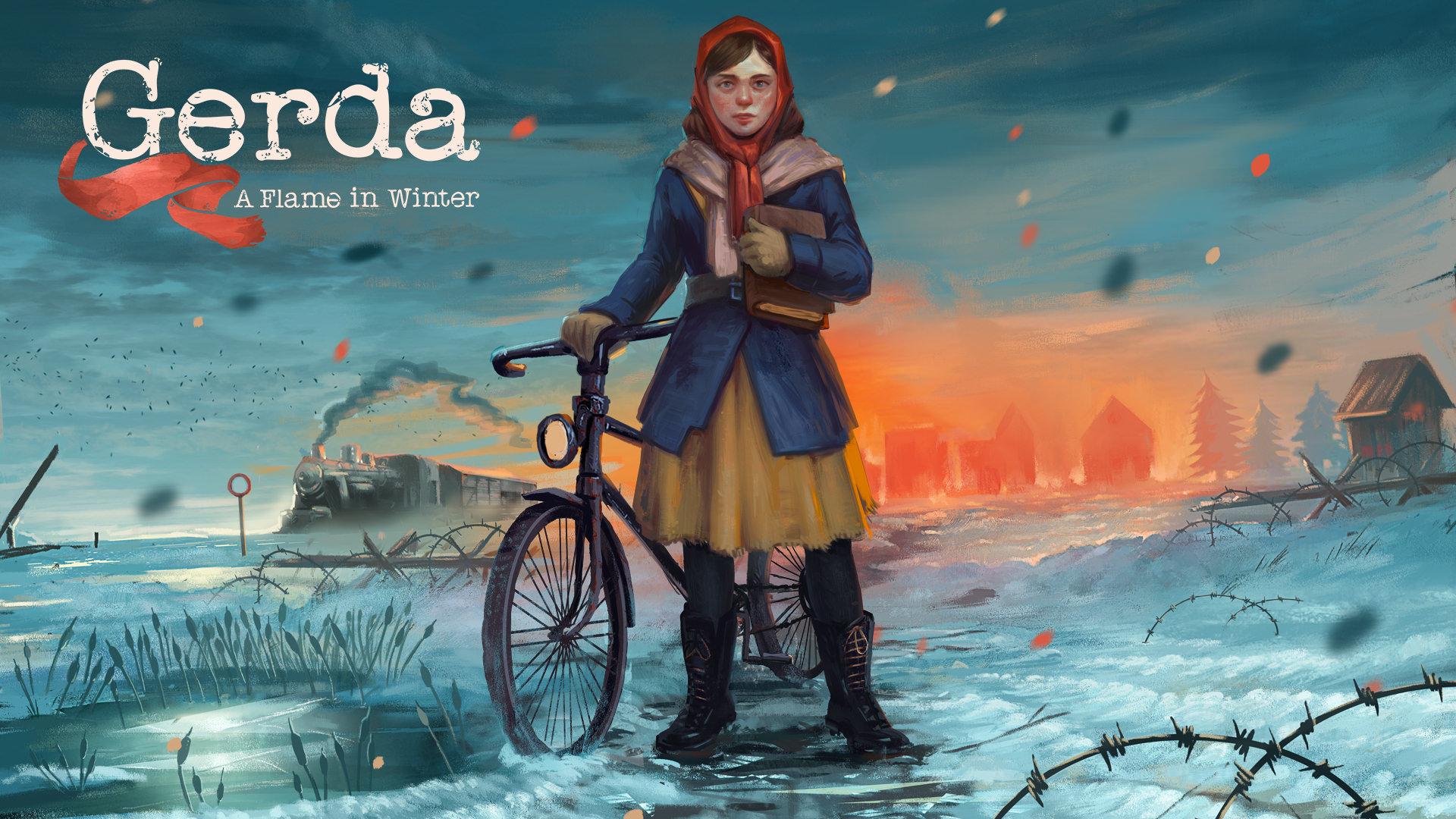 پوستر بازی Gerda: A Flame in Winter با حضور شخصیت اصلی