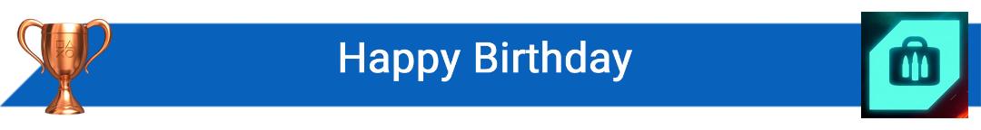 تروفی Happy Birthday