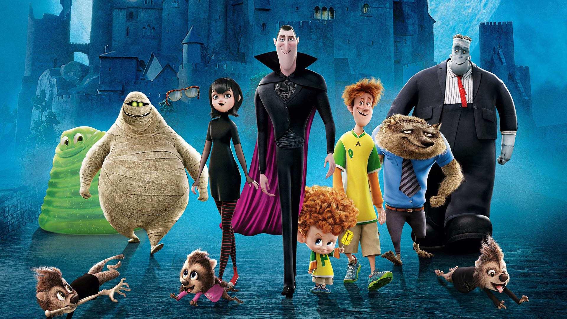 کاور انیمیشن Hotel Transylvania با حضور شخصیت‌های اصلی آن