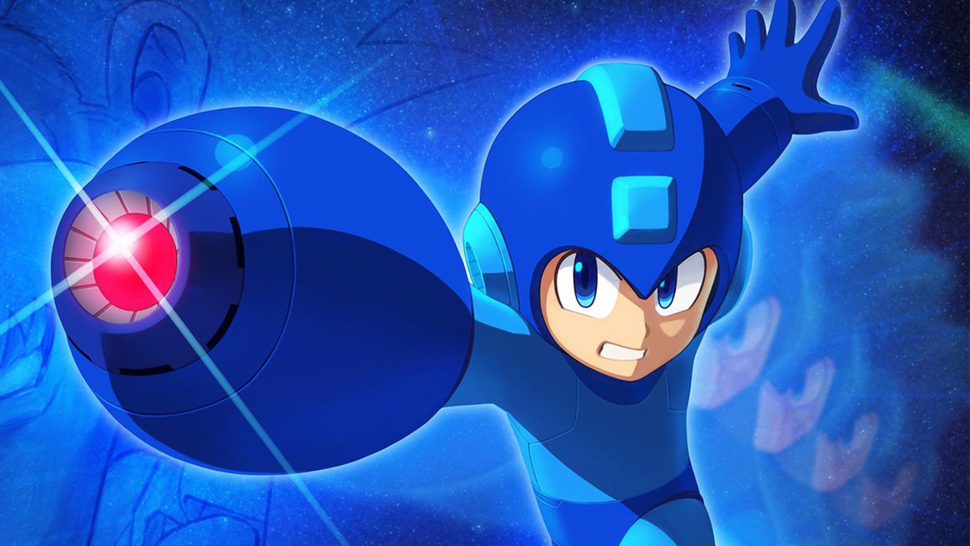 مگامن در حال شلیک به دشمنان