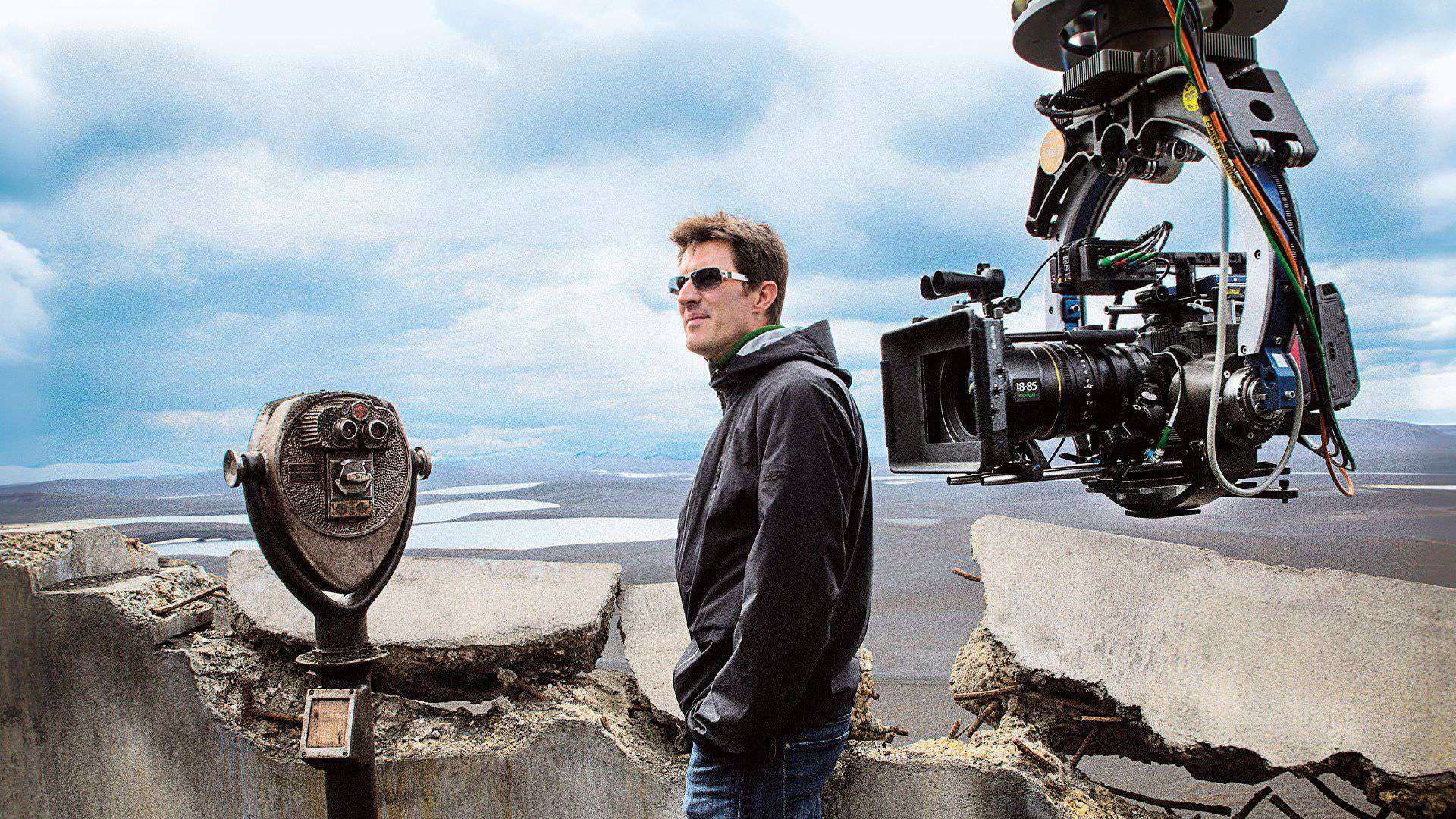 جوزف کوشیسنسکی در پشت صحنه فیلم oblivion
