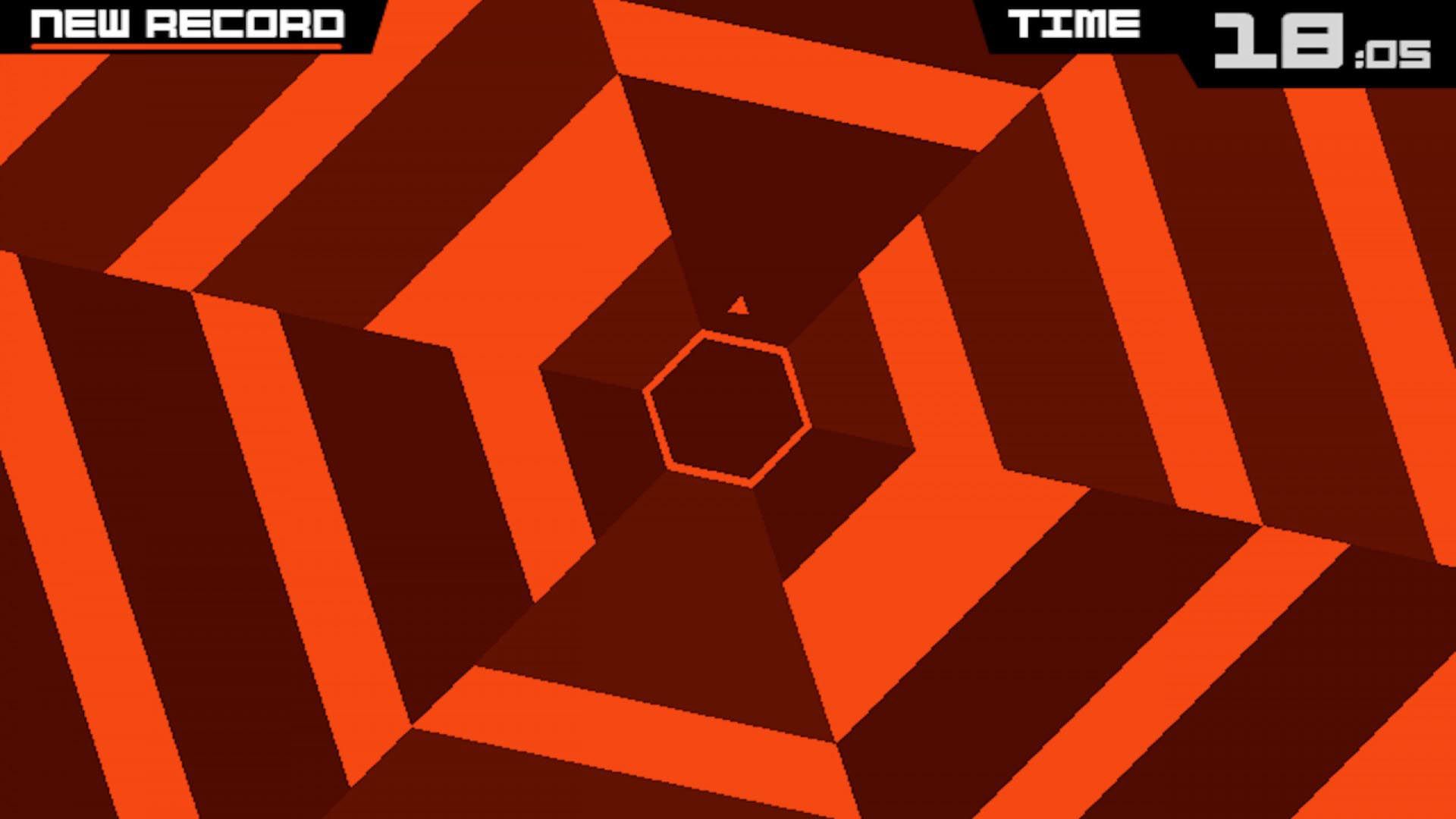 محیط شش ضلعی بازی Super Hexagon