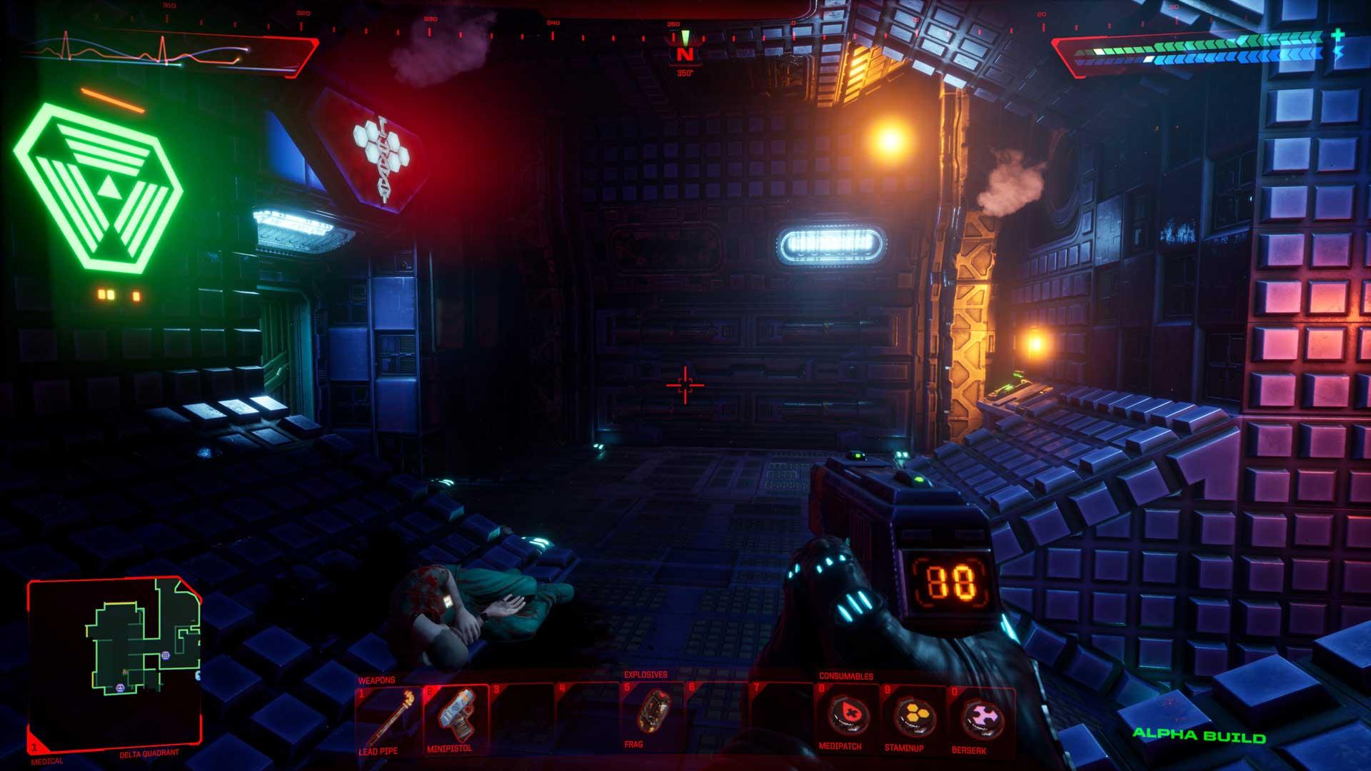 رابط کاربری و المان های محیطی مختلف در ریمیک بازی System Shock