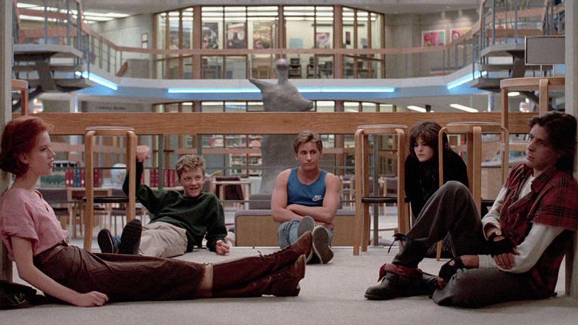 چند نوجوان در فیلم The Breakfast Club