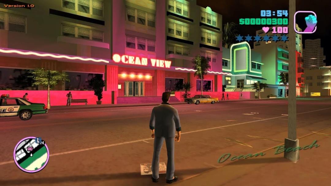 نمایی از گیم پلی بازی GTA Vice City