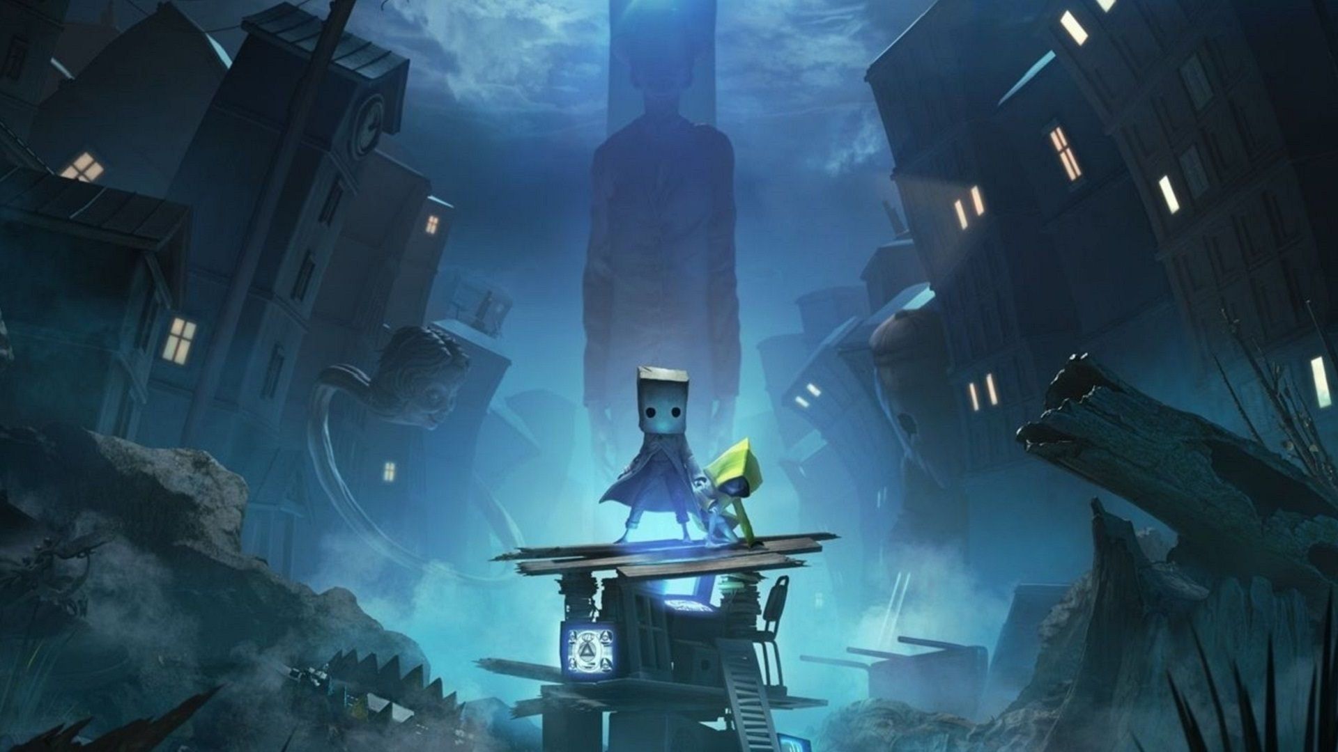 شخصیت های بازی little nightmares 2 روی سکو