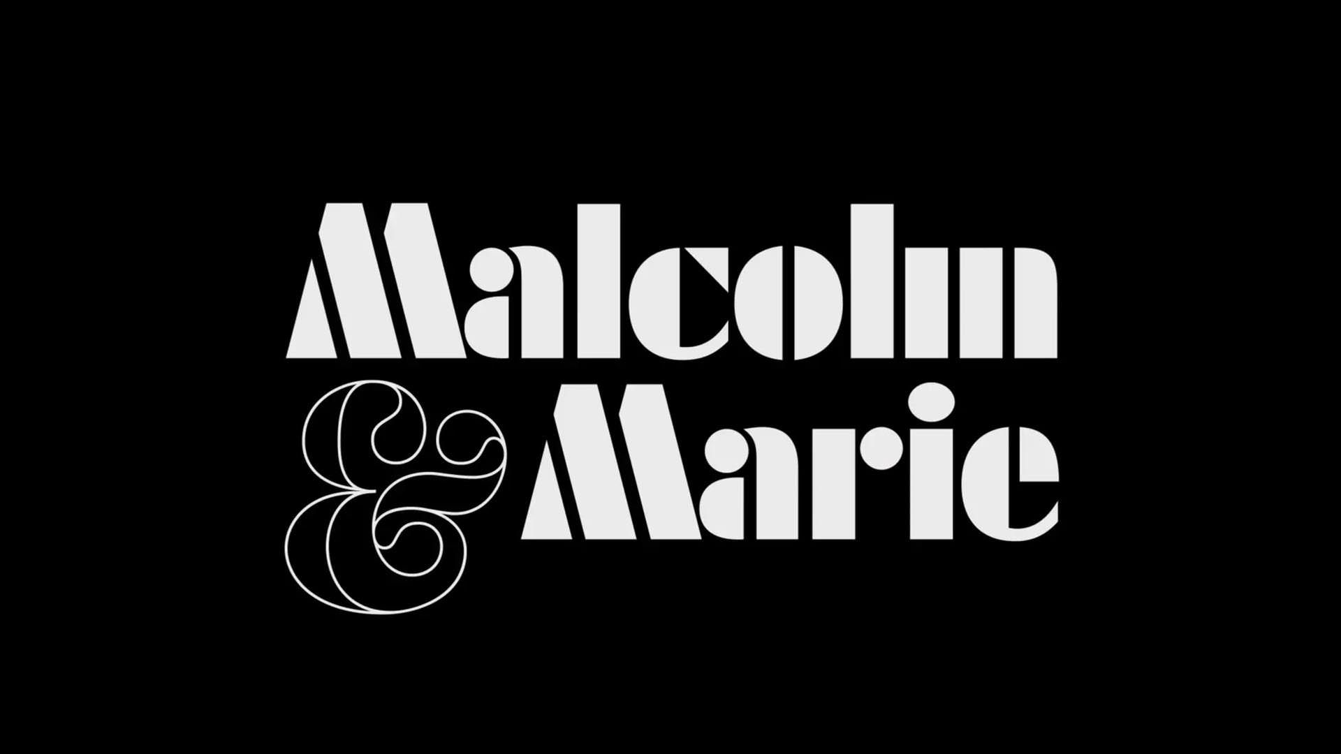 پوستر اصلی و سیاه رنگ فیلم مالکوم و ماری Malcolm & Marie