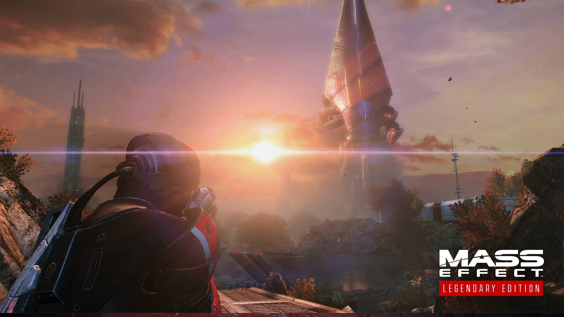 نشانه گیری با تفنگ به سمت نور در بازی Mass Effect Legendary Edition الکترونیک آرتز