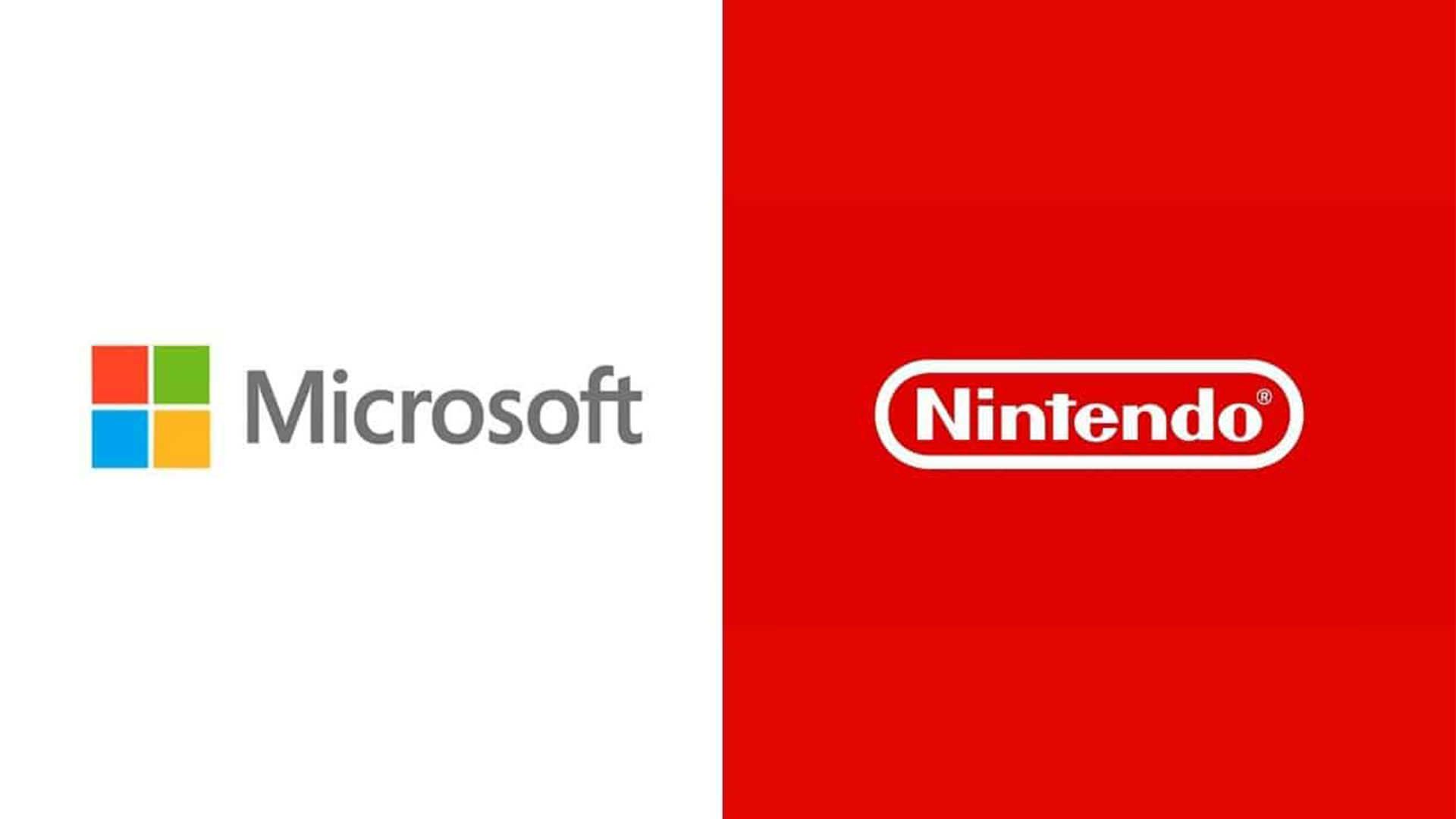 لوگو مایکروسافت / Microsoft و نینتندو / Nintendo