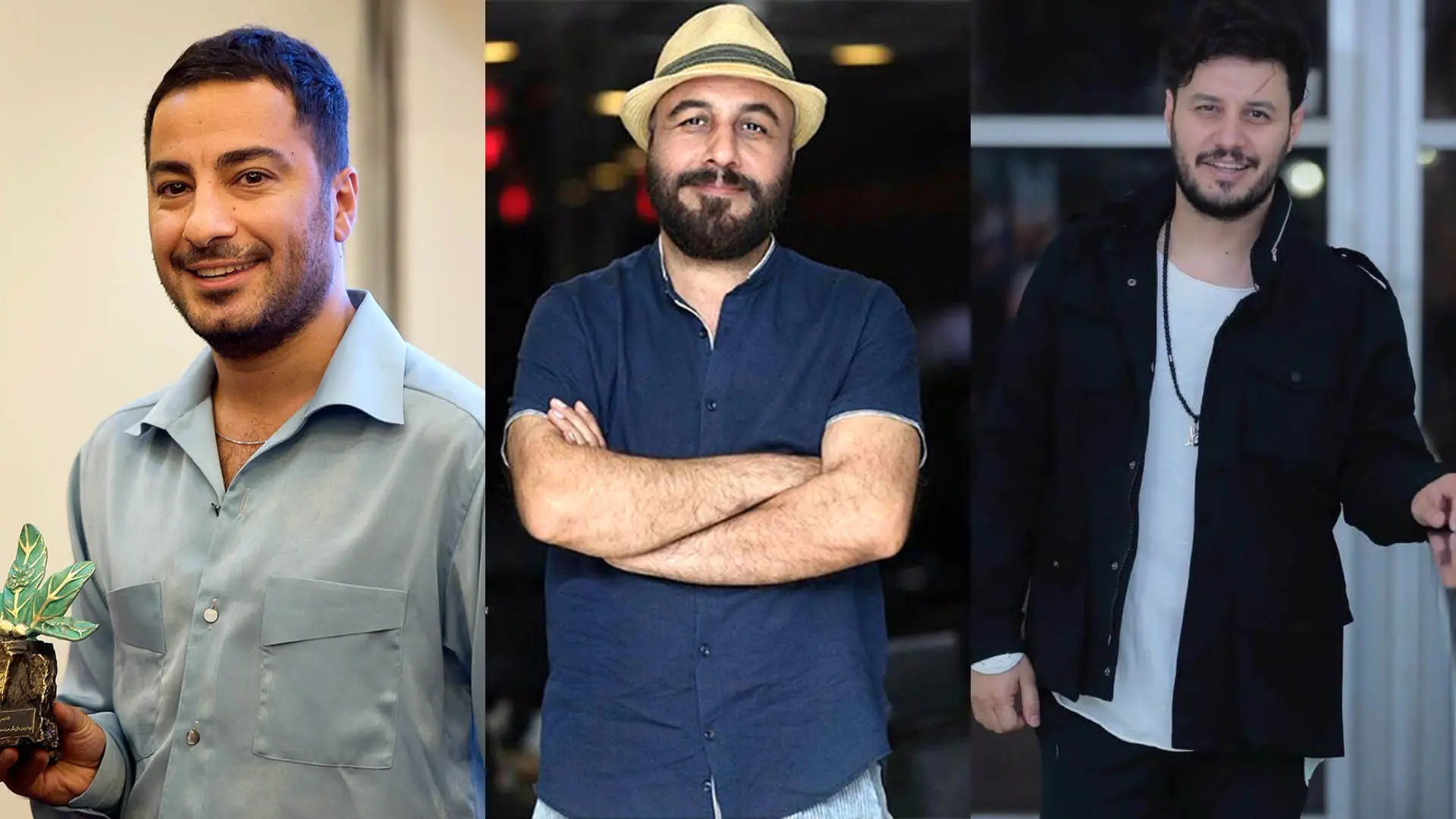 تصویری از جواد عزتی، رضا عطاران و نوید محمدزاده