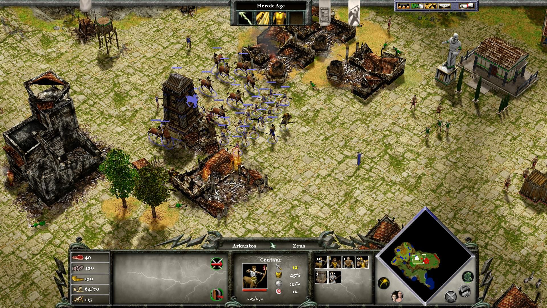 گیم پلی یونان در بازی Age of Mythology