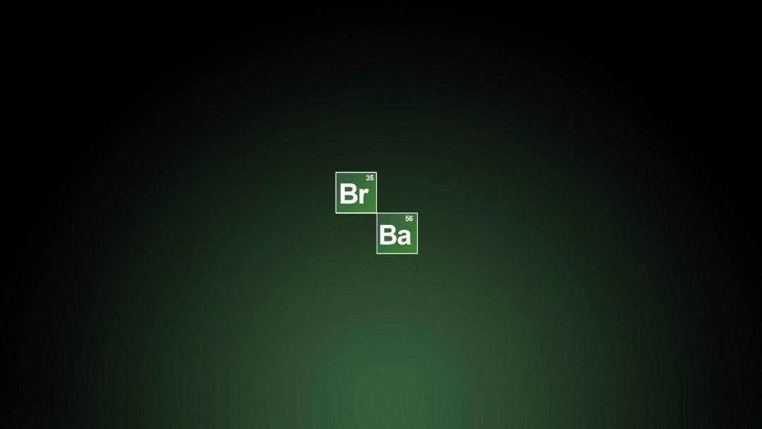 لوگوی سریال Breaking Bad که با حروف جدول مندلیف طراحی شده