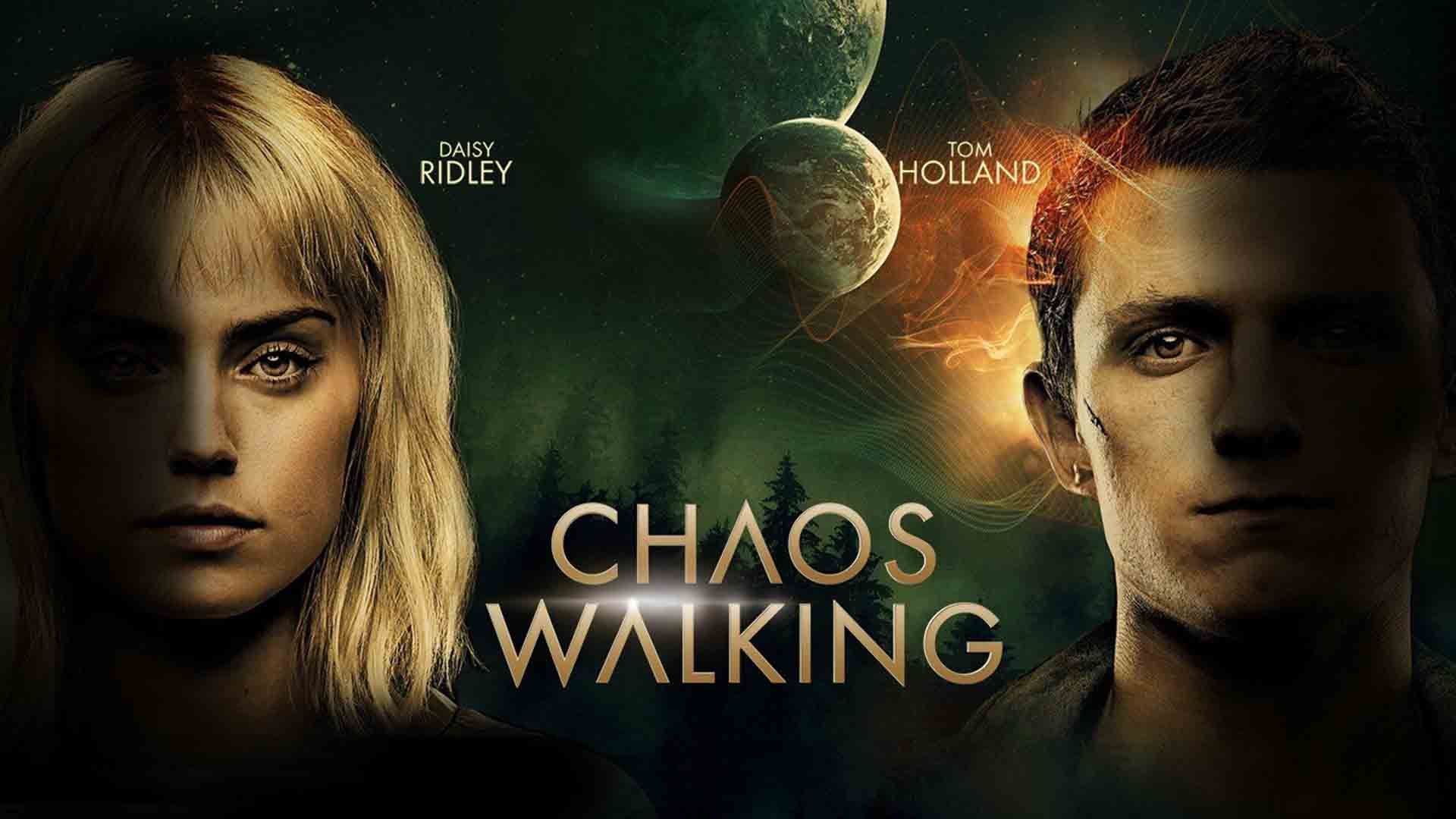 دیزی ریدلی و تام هالند روی پوستر فیلم Chaos Walking