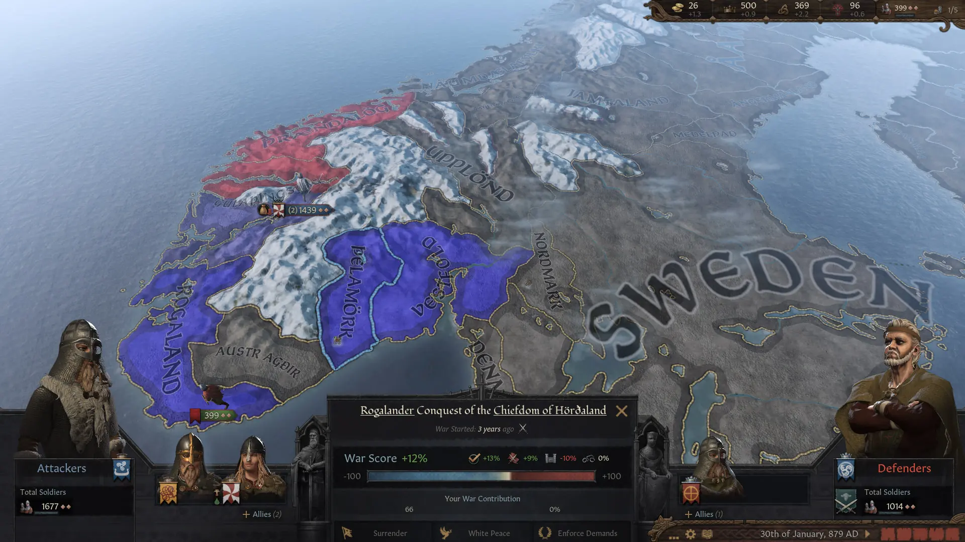 فتح قلمروها در نخستین بسته الحاقی Crusader Kings 3 