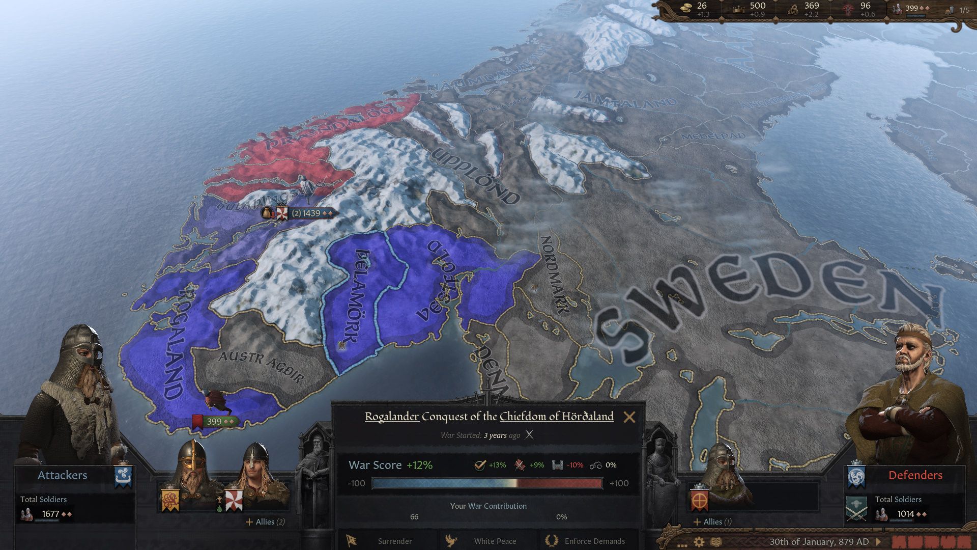 فتح قلمروها در نخستین بسته الحاقی Crusader Kings 3 