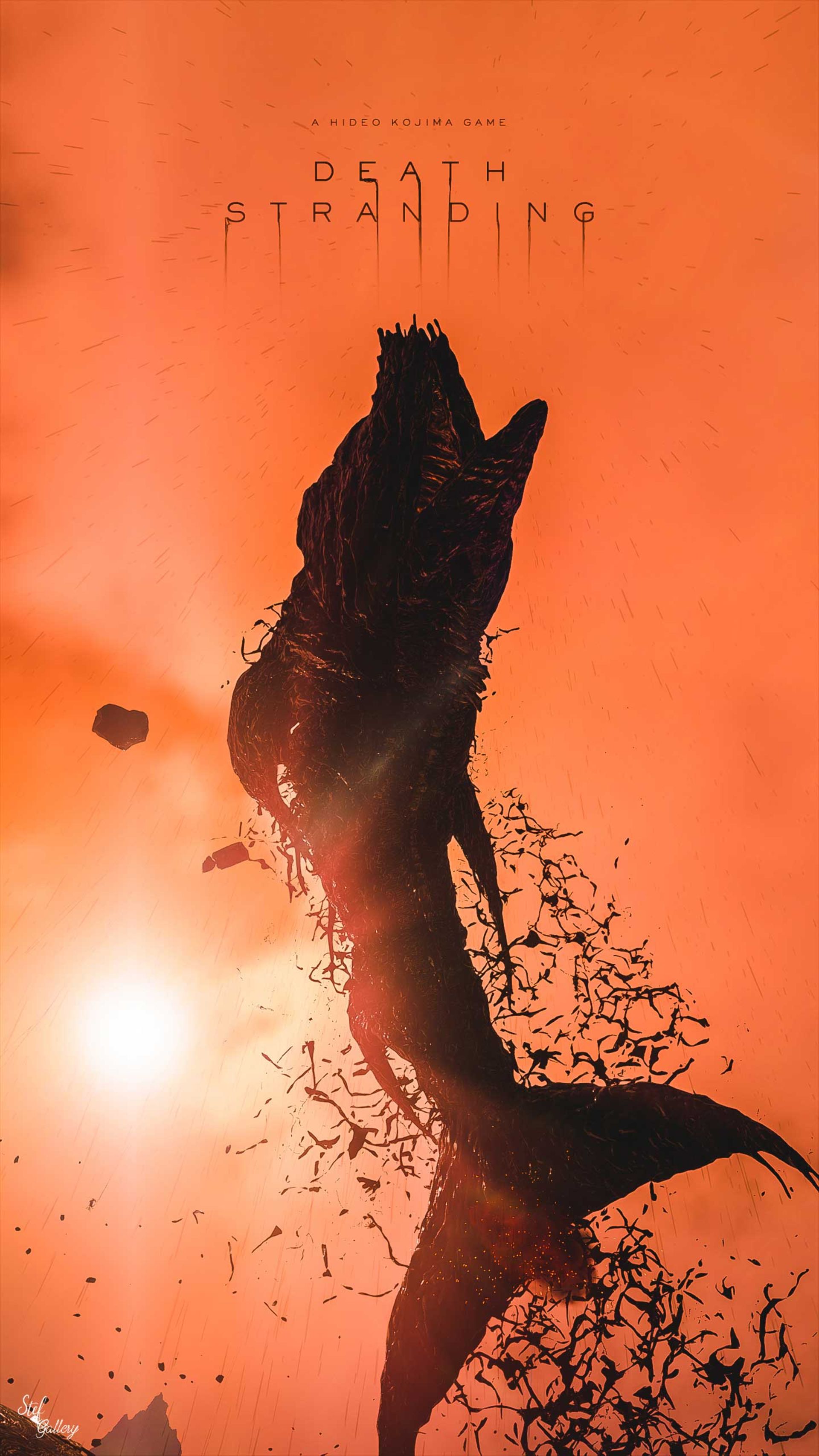 نهنگ در حال پرواز در آسمان بازی Death Stranding هیدئو کوجیما