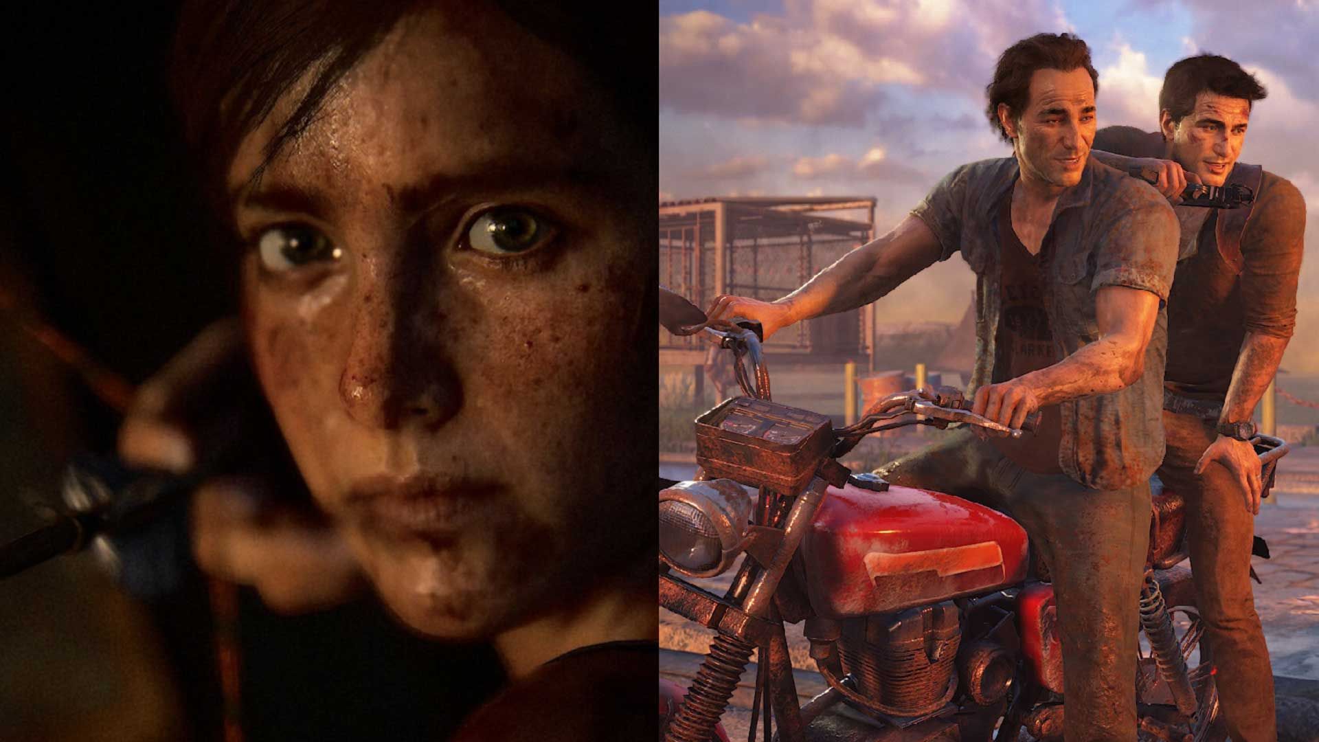 جزئیات بی نظیر چهره الی در بازی The Last of Us Part II ناتی داگ در کنار نیتن دریک و سم دریک در بازی آنچارتد 